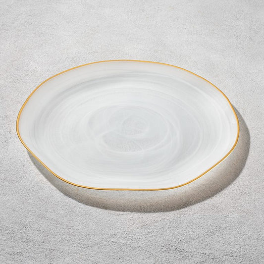 Alabaster Charger White