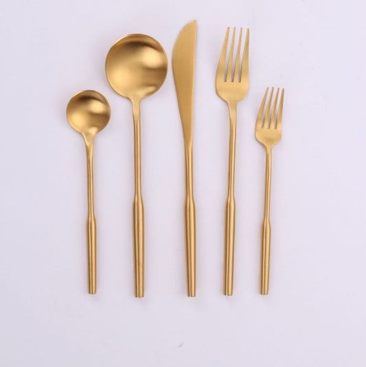 Arlington Brushed Gold Cutlery S/4