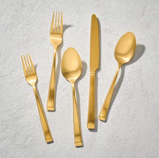 Autumn Brushed Gold Cutlery S/4
