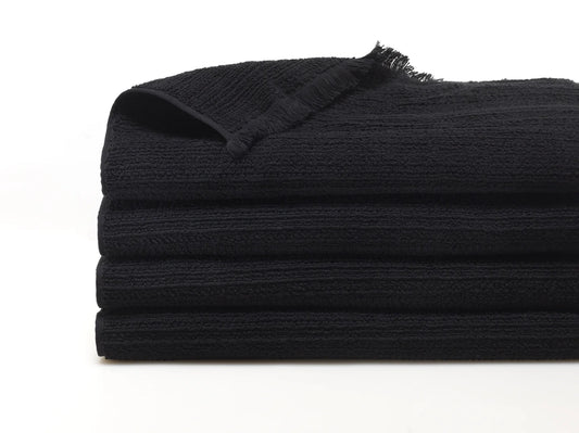 Blanco Black Hand Towels S/6