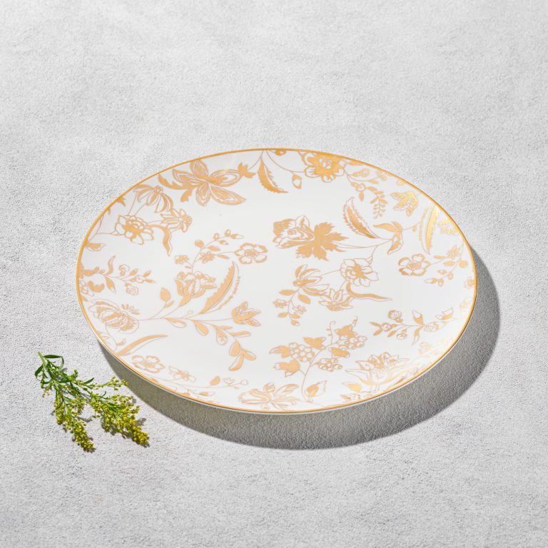 Gold Blossom Charger 12"