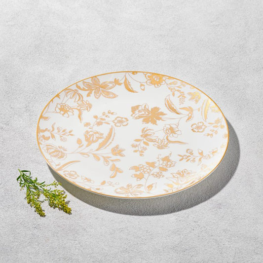 Gold Blossom Charger 12"