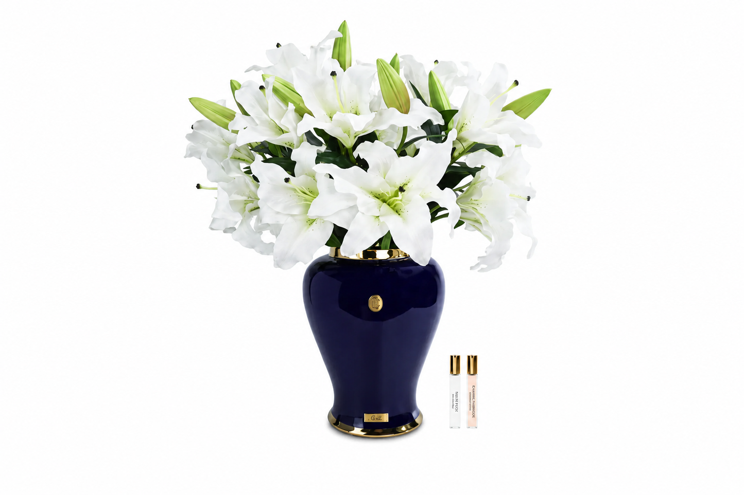 Cote Noire - Imperial Lilies - Indigo Navy Blue