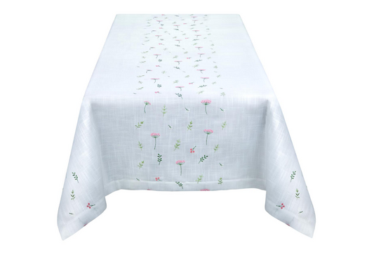 Flora Pink Tablecloth