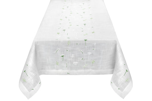 Flora Green Tablecloth