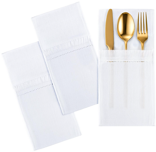 Frayed Edge Pocket Napkin S/6