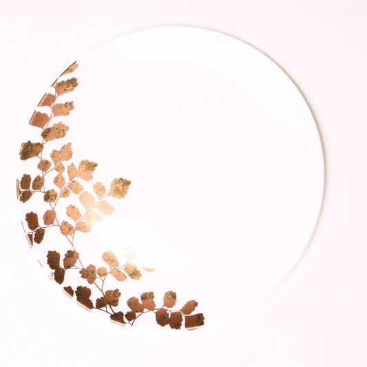 Gold Leaf Accent Plate S/4