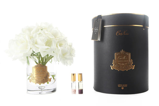 Cote Noire Luxury Grand Bouquet - White - Gold Badge