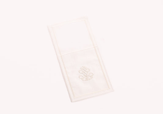 White Medallion Cutlery Holder