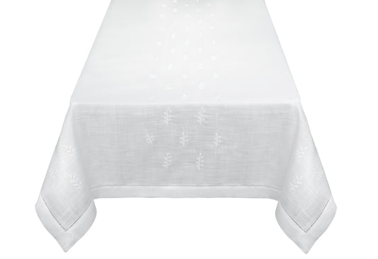 Laurel White Tablecloth