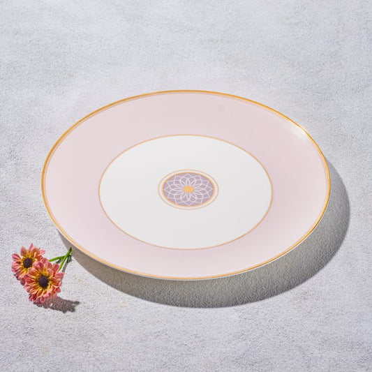 Pink Scallop Charger 12"