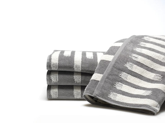 Stroke Grey Hand Towels S/6