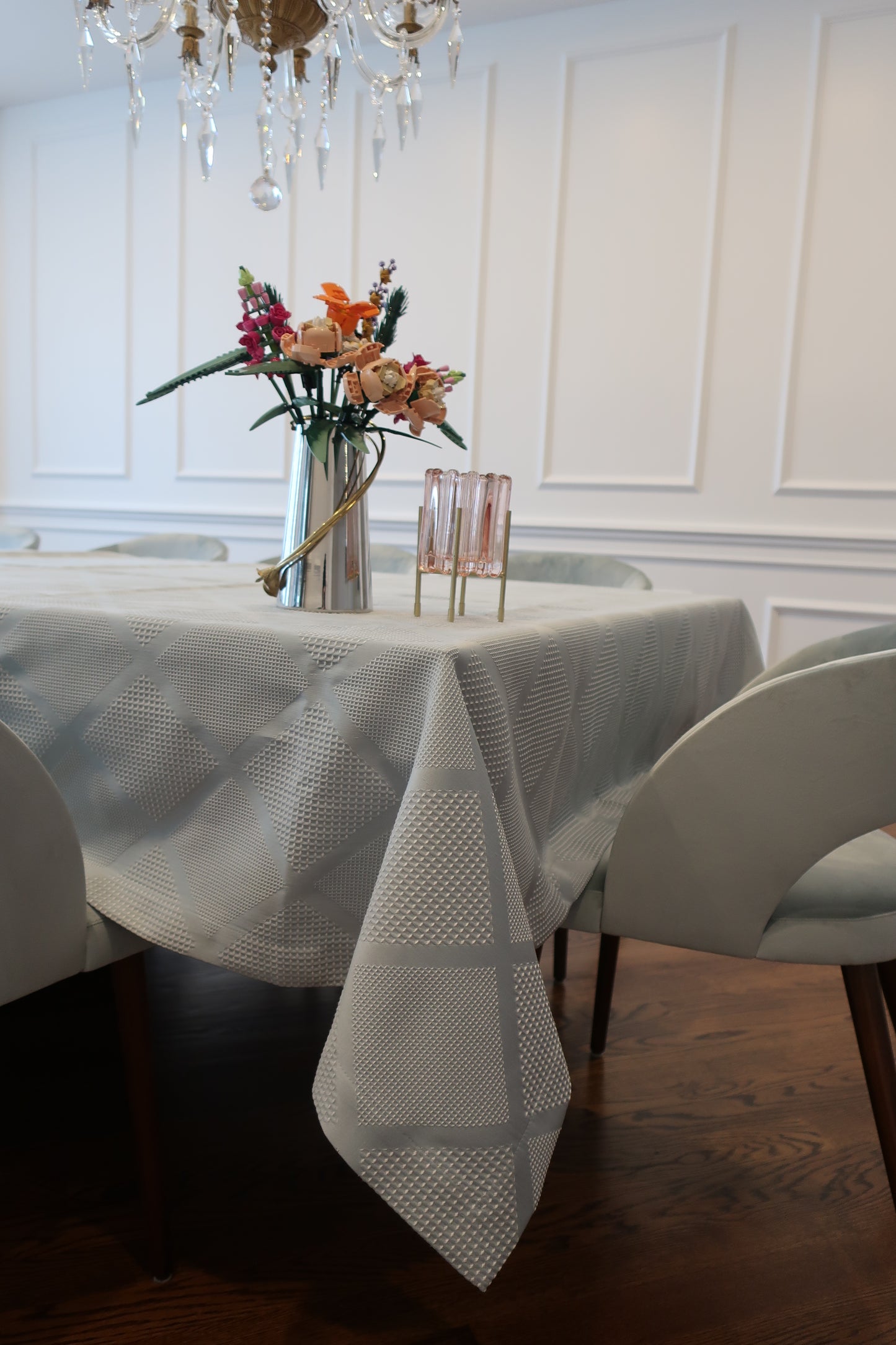 Geometric Waffle Tablecloth