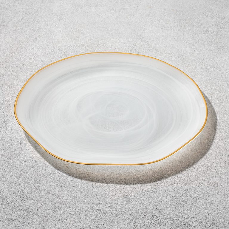 Alabaster Charger White