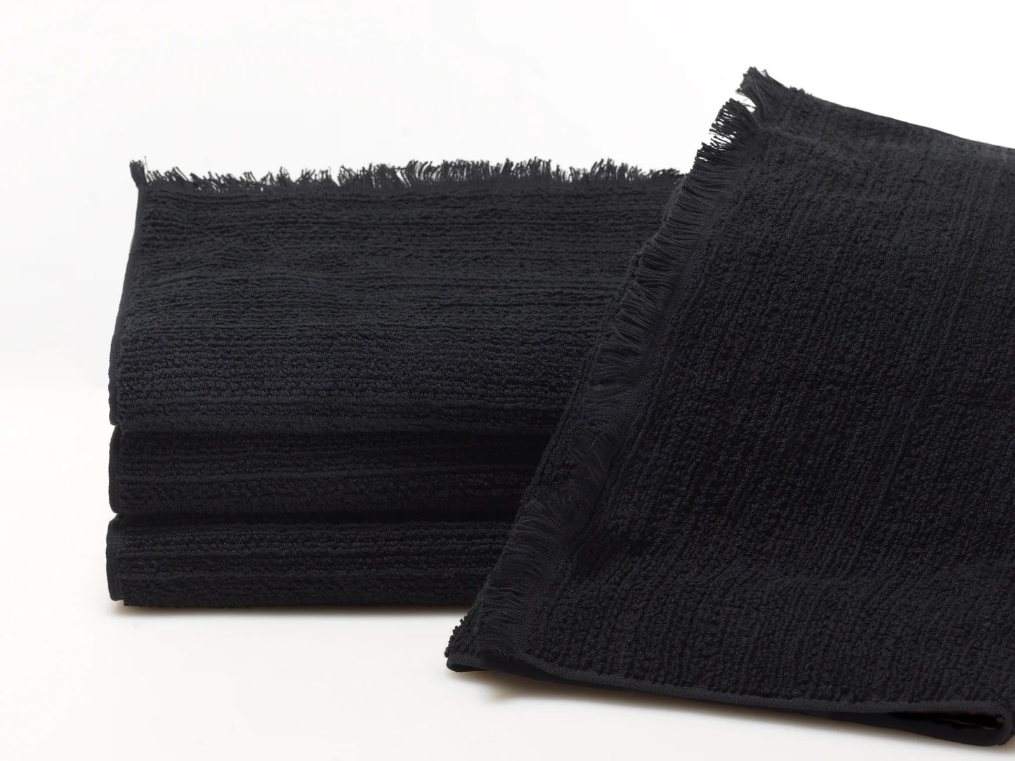 Blanco Black Hand Towels S/6