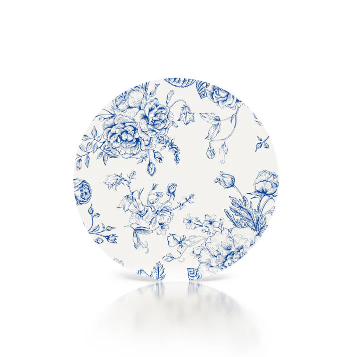 Blue Floral Wipeable Placemat S/4