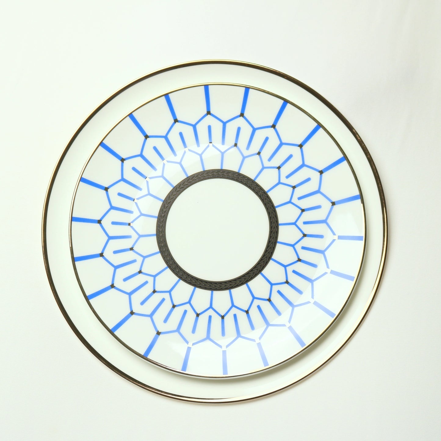 Blue Mosaic Accent Plate S/4