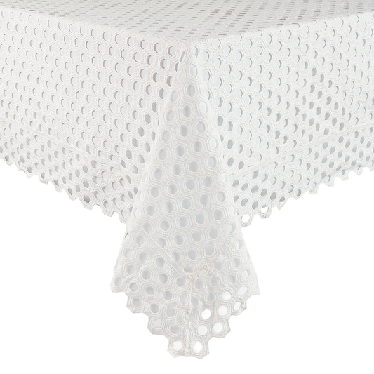 Eyelet Hexagon Tablecloth
