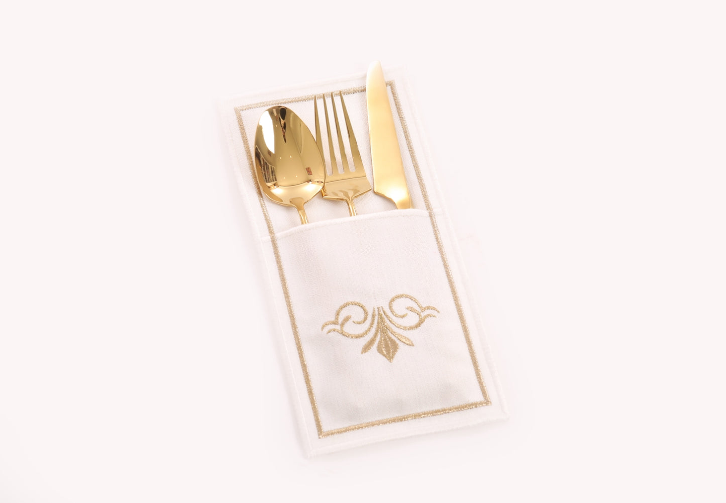 Gold Opulence Cutlery Holder