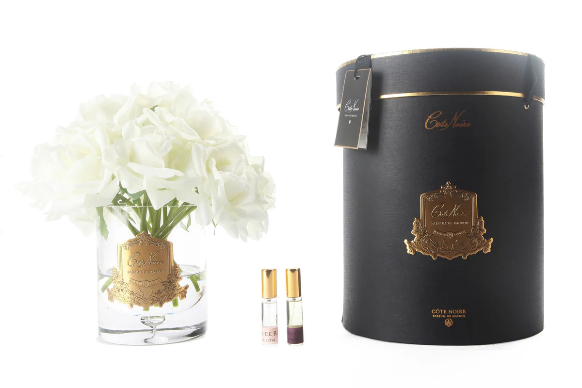 Cote Noire Luxury Grand Bouquet - White - Gold Badge