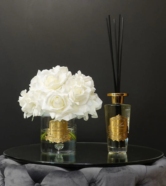 Cote Noire Luxury Grand Bouquet - White - Gold Badge