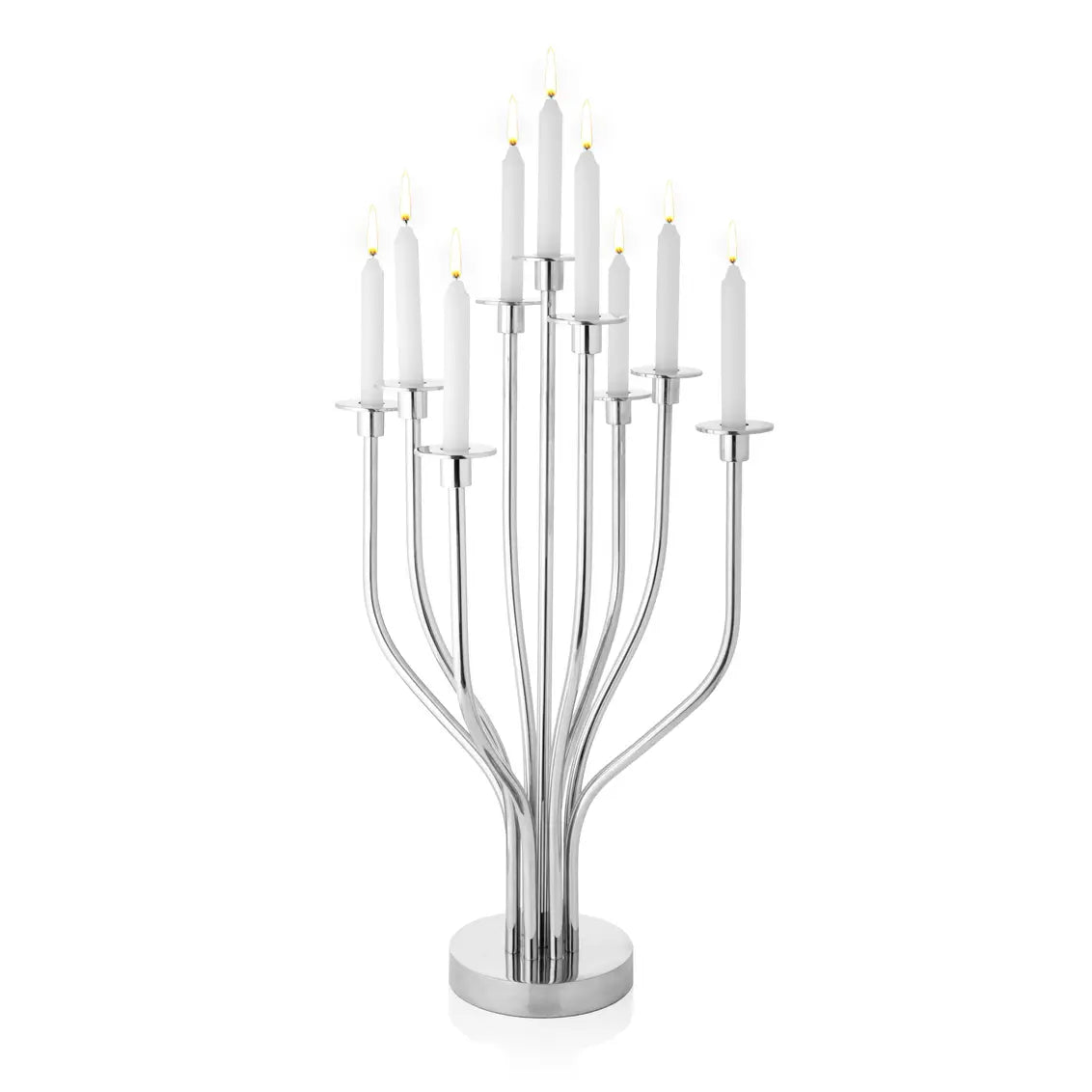 Nine-Light Nickel Tree Candelabra