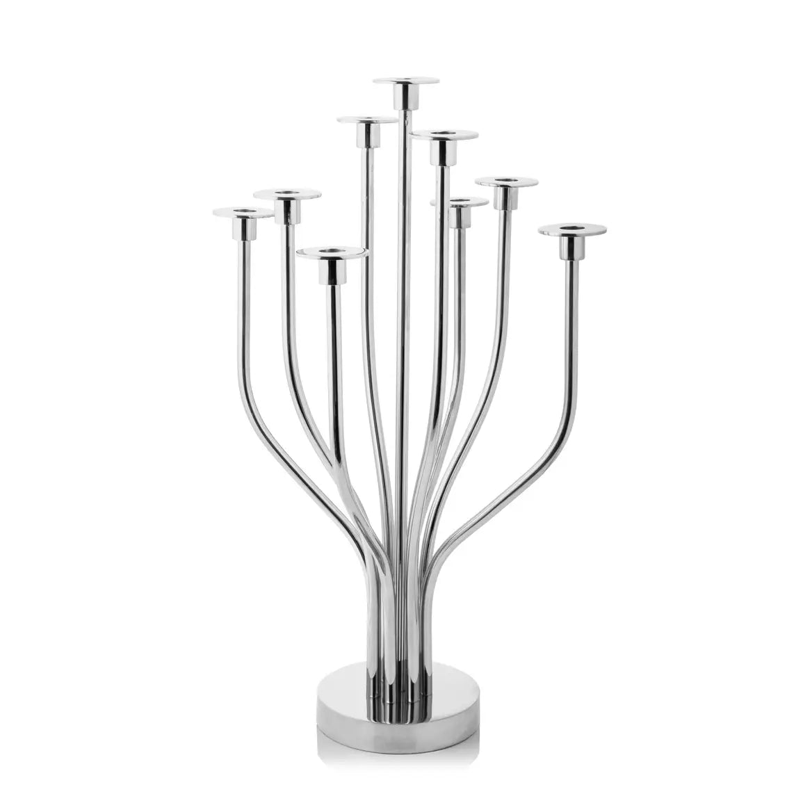 Nine-Light Nickel Tree Candelabra