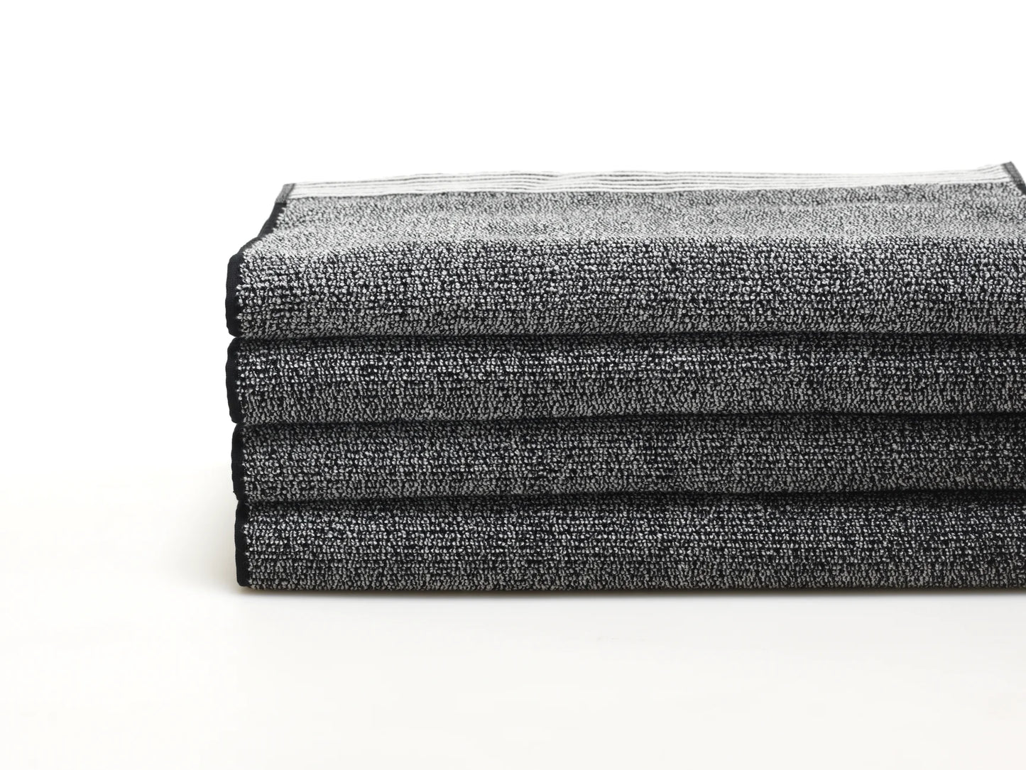 Spicy Black/White Hand Towels S/6