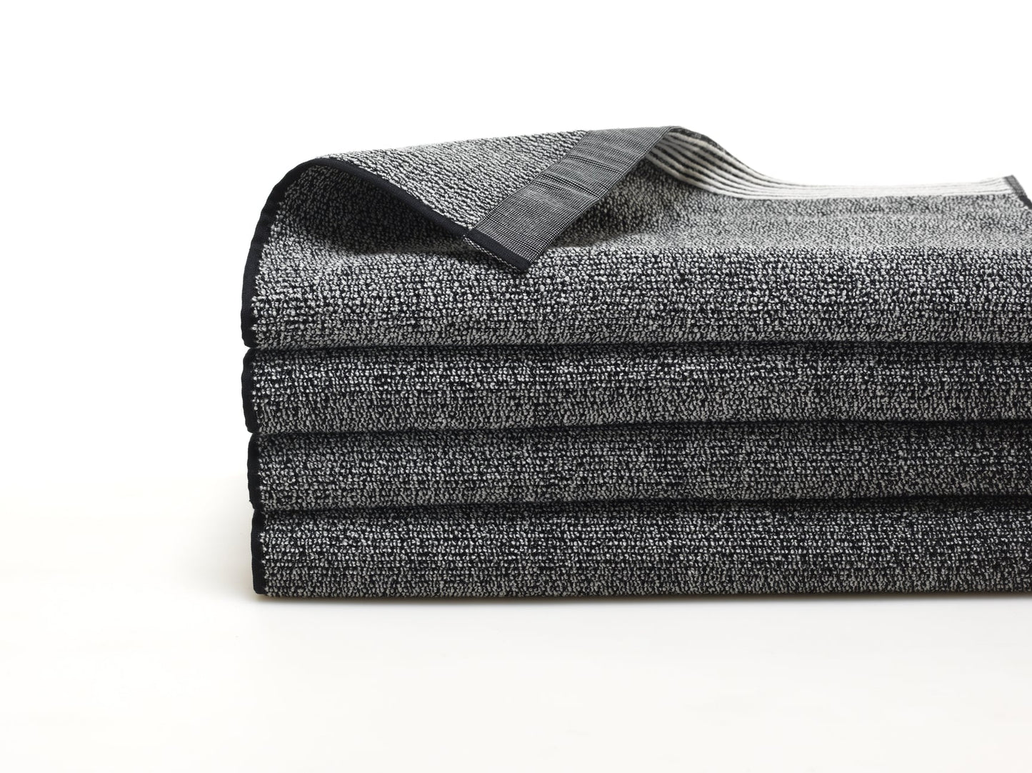 Spicy Black/White Hand Towels S/6