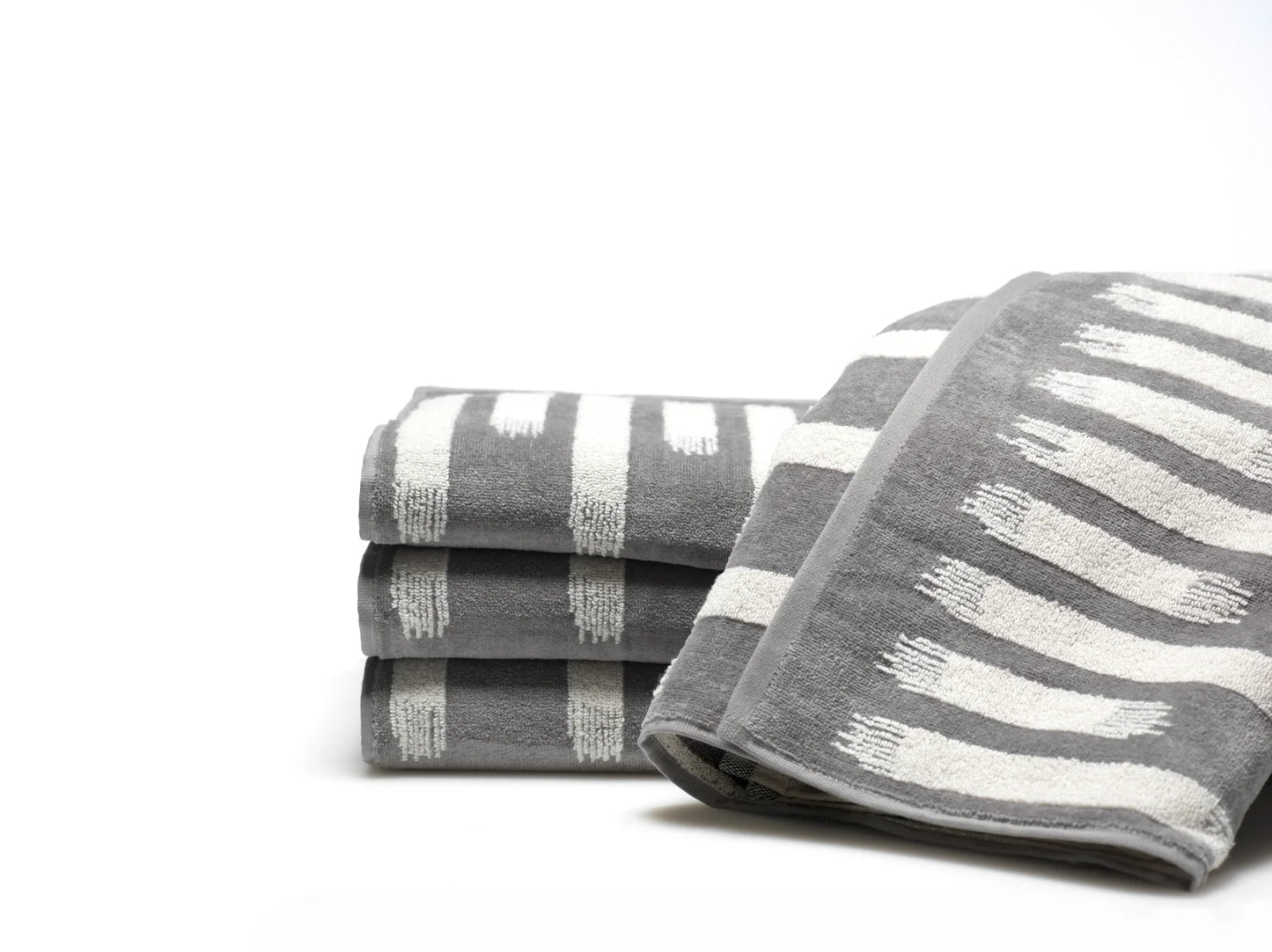 Stroke Grey Hand Towels S/6