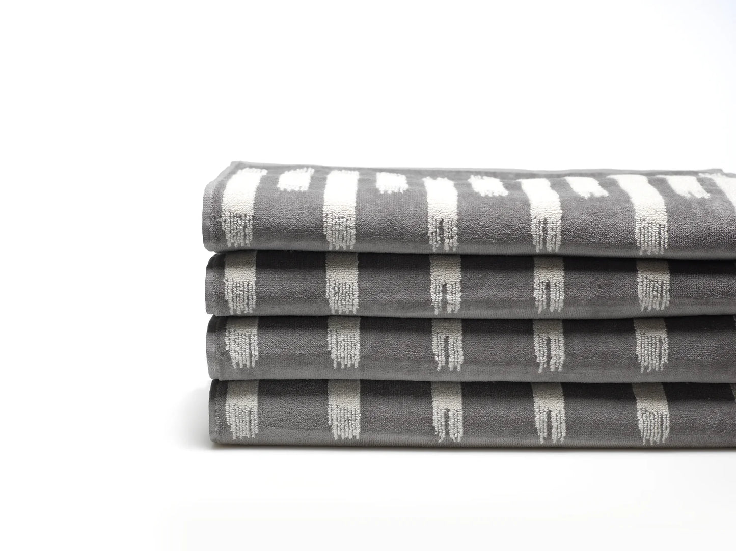 Stroke Grey Hand Towels S/6