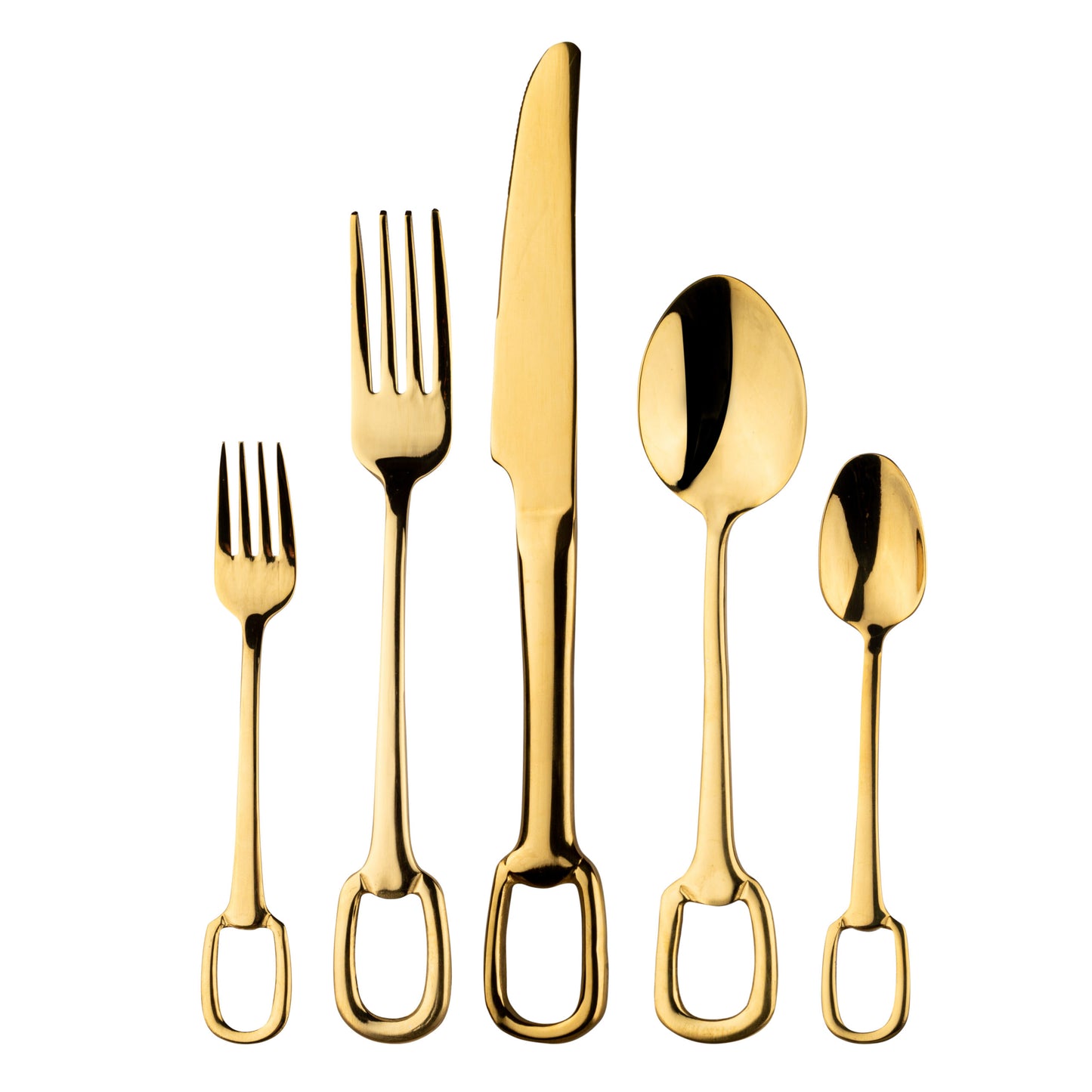 Gold Hermes Flatware S/4