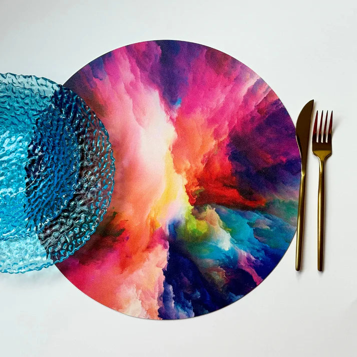 Color Burst Wipeable Placemat S/4