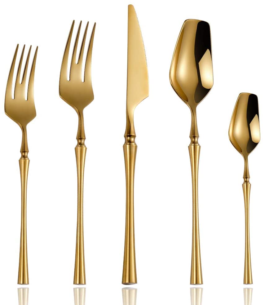 Venetian Flatware Matte Gold S/4