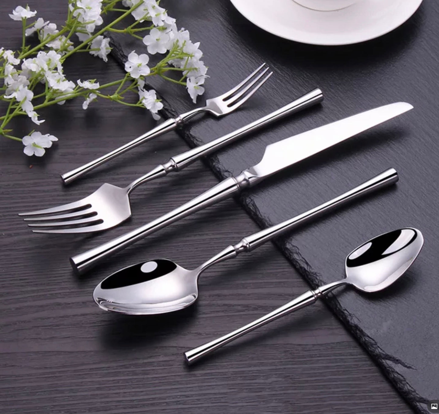 Imperial Flatware Shiny Silver S/4