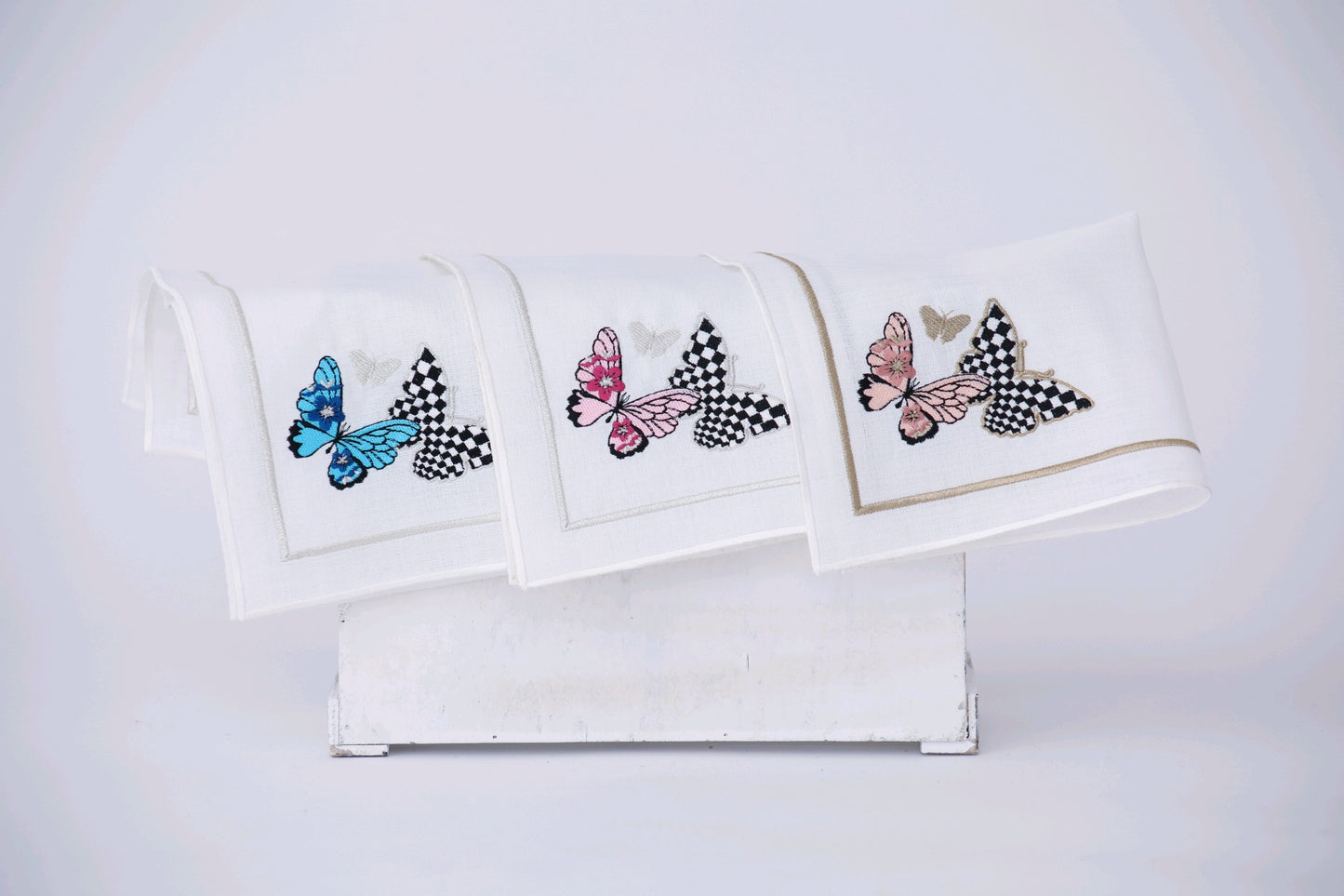 Butterfly Embroidered Napkins